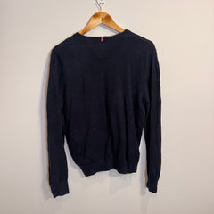 Tommy Hilfiger Navy Blue Cotton Jumper
