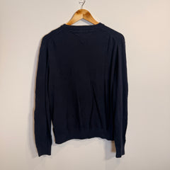 Tommy Hilfiger Navy Blue Cotton Jumper