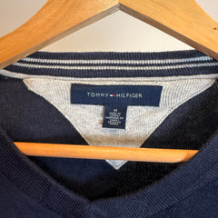 Tommy Hilfiger Navy Blue Cotton Jumper