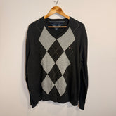 Tommy Hilfiger Grey Checkered Jumper