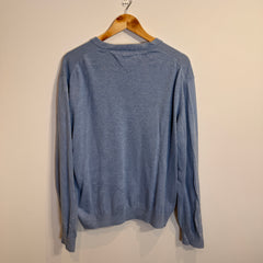 Tommy Hilfiger Pastel Blue V-Neck Jumper