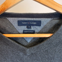 Tommy Hilfiger Cotton Cashmere Dark Grey Jumper