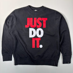 Nike Just Do It Sweatshirt Black Red White