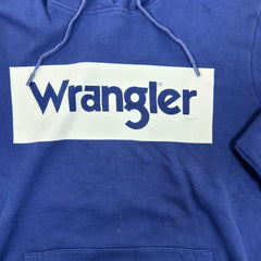 Wrangler Blue Hoodie with Bold Logo