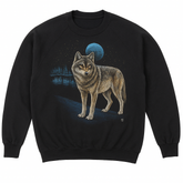 Black Wolf Graphic Sweatshirt