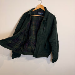Ralph Lauren Emerald Green 85% Wool Full Zip Jacket
