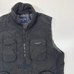 Nautica Jeans Company Black Utility Gilet Vest