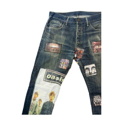 Levi's 501 Custom Oasis Patched Jeans