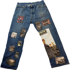 Levi's 501 Custom Oasis Patched Jeans