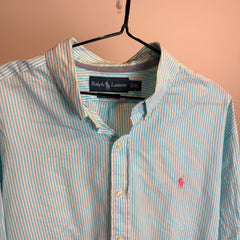 Ralph Lauren Men’s Striped Oxford Shirt – P656