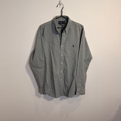 Ralph Lauren Kids Custom Fit Grid Pattern Oxford Shirt – P661