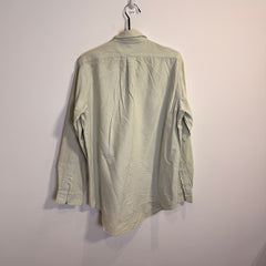 Ralph Lauren Men’s Light Green and White Stripe Oxford Shirt – P665