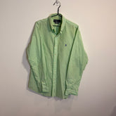 Ralph Lauren Men’s Green Grid Pattern Oxford Shirt – P675