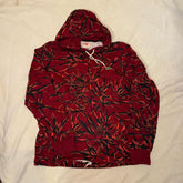 Lacoste Live Men's Red and Burgundy Hoodie