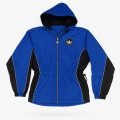 Adidas Blue Vintage Hooded Windbreaker