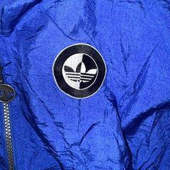 Adidas Blue Vintage Hooded Windbreaker
