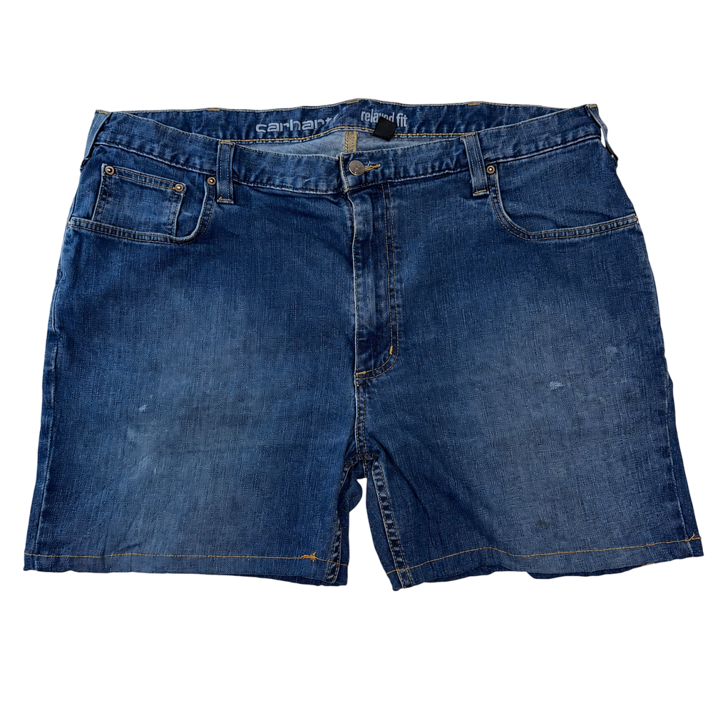 Carhartt Rugged Flex Denim Shorts Relaxed Fit Blue Workwear Carpenter Shorts W40