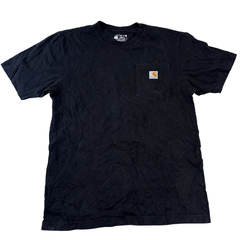 Carhartt Black Pocket T-Shirt Loose Fit Men’s Size Small S Workwear Tee