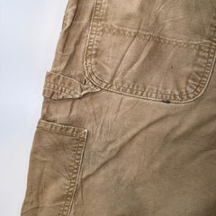 Vintage Carhartt Cargo Shorts Beige Relaxed Fit Utility Workwear Men’s W40