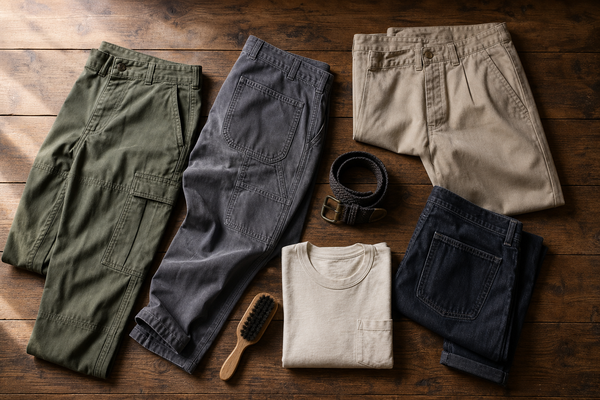 Vintage Trousers Guide UK: How to Buy Cargos, Chinos and Relaxed Fits