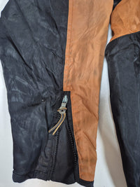 Harley-Davidson Nylon Bomber Jacket Black Orange Embroidered Bar Shield Mens 2XL