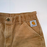 Carhartt Two-Tone Double Front Dungaree Trousers – Khaki/Brown – Size 38x30