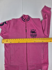 Polo Ralph Lauren Pink Full Zip Track Jacket Polo Crest Size M/L