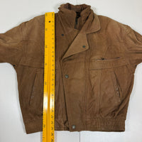 Adventure Bound By Wilsons Leather Bomber Jacket Tan Thinsulate Size M
