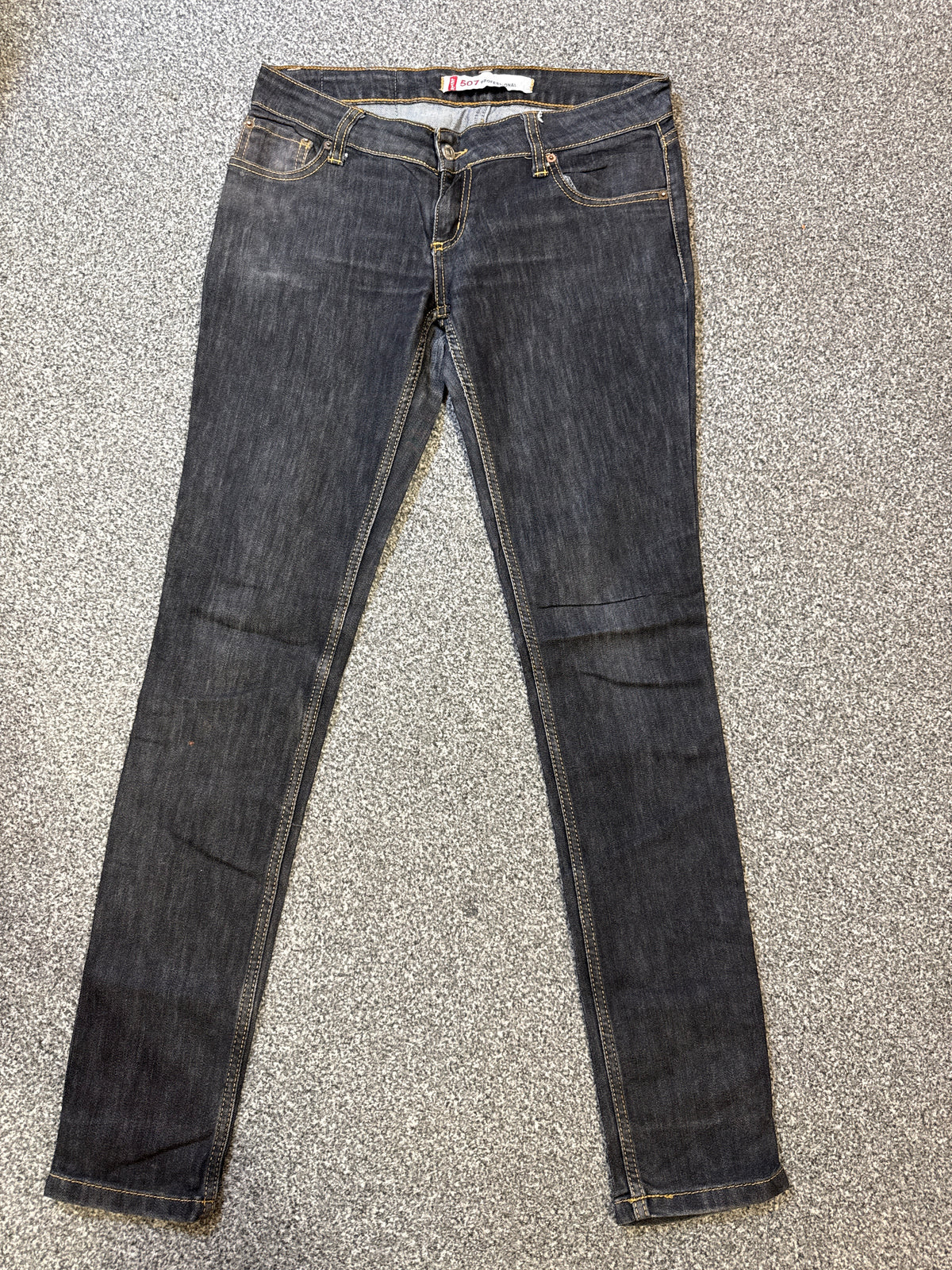 Levi’s Women’s 507 Professional Low-Waisted Black Jeans – P430