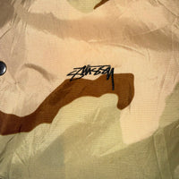 Stüssy Desert Camo Coach Jacket Snap Button Nylon Size S