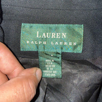 Lauren Ralph Lauren Double-Breasted Wool Blazer with Bullion Crest Buttons (Size 10)