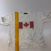 Polo Ralph Lauren Canada Flag Sweatshirt White Fleece Crewneck Size S Vintage Style