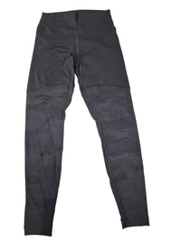 Lululemon Leggings Camo Mesh Panel Charcoal Grey High Rise Size 10