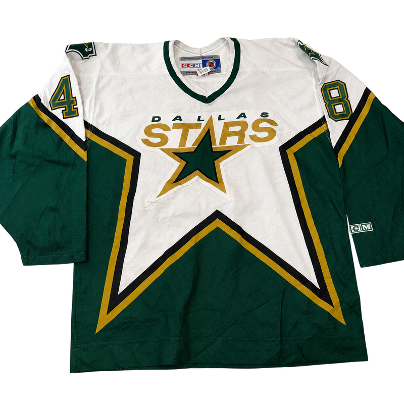 Vintage CCM Dallas Stars Steve Young #48 Autographed Jersey (Adult Large, Made in Canada)