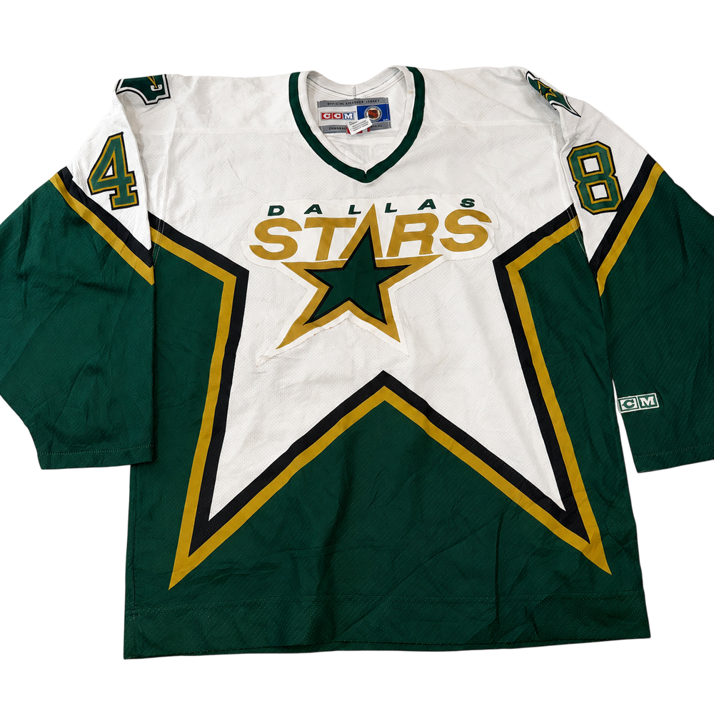Vintage CCM Dallas Stars Steve Young #48 Autographed Jersey (Adult Large, Made in Canada)
