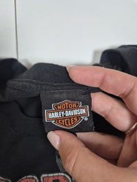 Harley-Davidson Graphic T-Shirt Black Biker Dealership Print Size 3XL