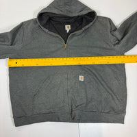Carhartt Rain Defender Zip Up Hoodie Grey Mesh Lined Hood Size 3XL