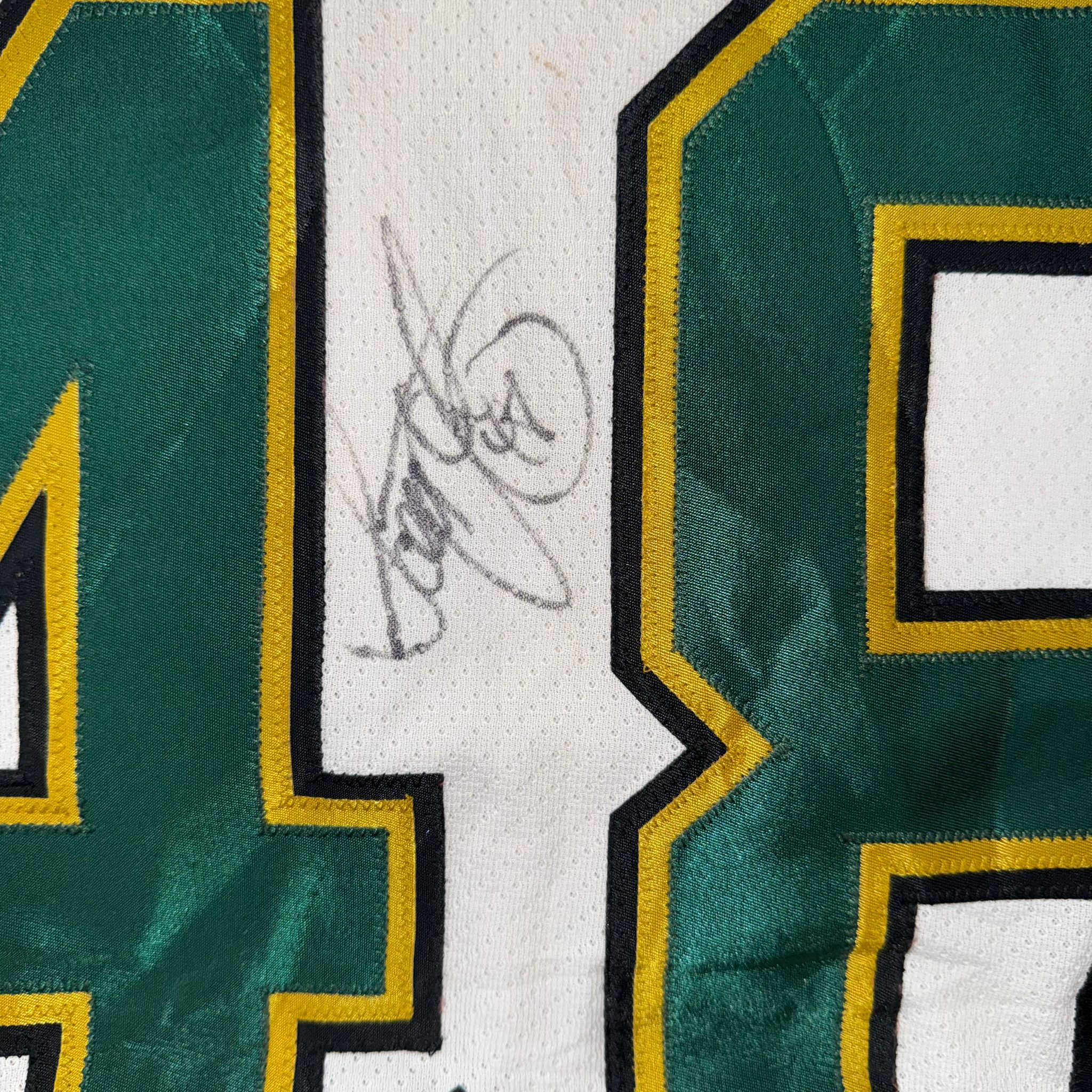 Vintage CCM Dallas Stars Steve Young #48 Autographed Jersey (Adult Large, Made in Canada)