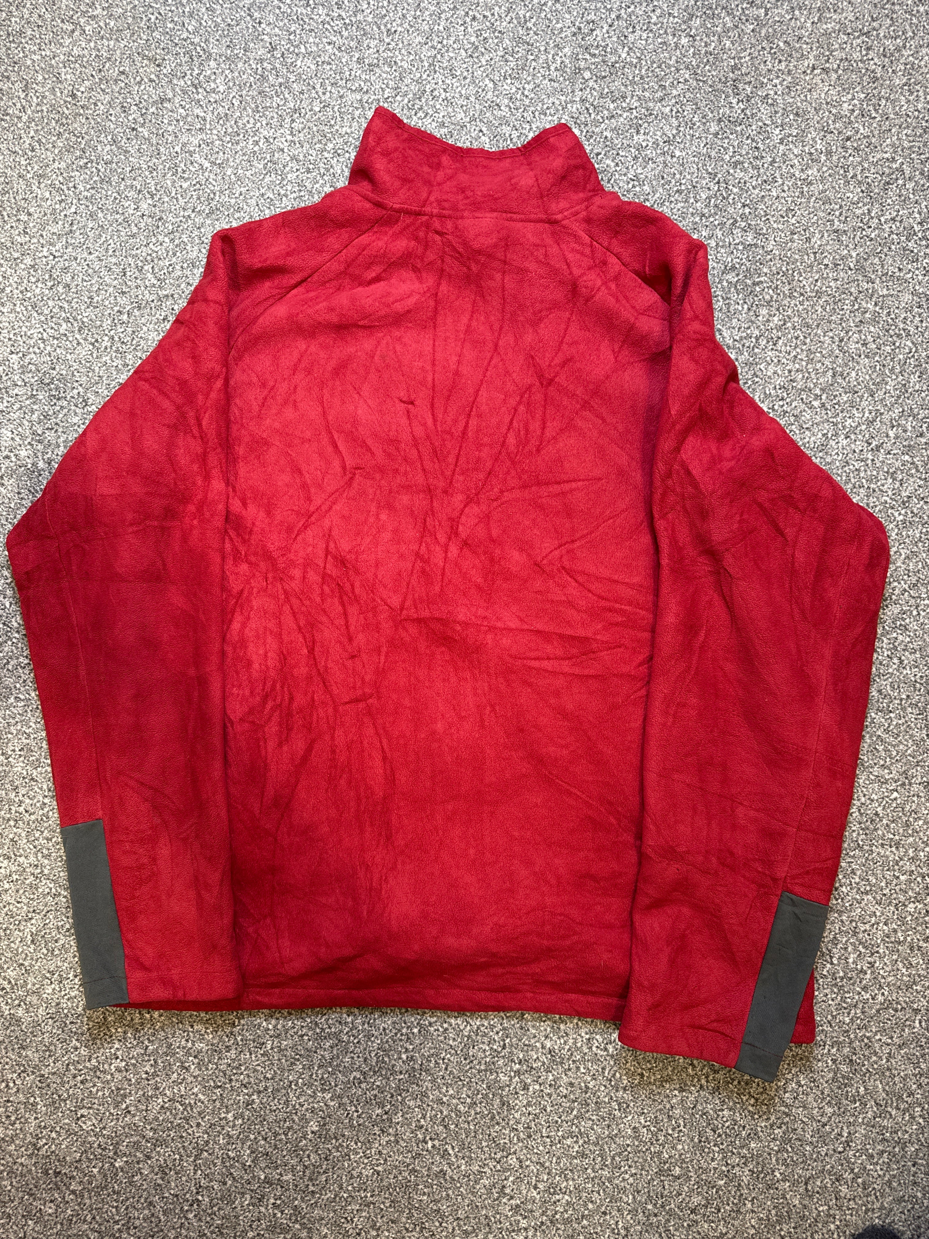 The North Face Men’s Red Fleece Jacket with Sherpa Interior – P551