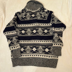 Telluride Clothing Company Fair Isle Knit Button Cardigan Sweater