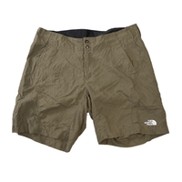 The North Face Women's Nylon Hiking Shorts Khaki Beige Size M Lightweight Outdoor