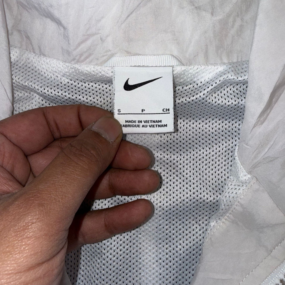 Nike Vintage Windbreaker Jacket White Black Red Big Logo
