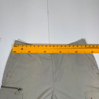 Columbia Sportswear Cargo Shorts Khaki Cotton Zip Pocket Mens Size 36