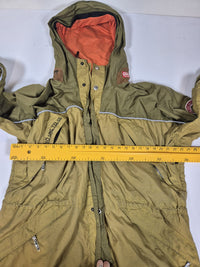 Ecko Unltd Hooded Technical Parka Olive Khaki Streetwear Size L
