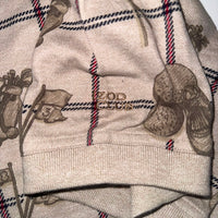 Izod Club Mens Polo Shirt US Open 1997 Golf Print Beige Size XL