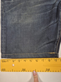 G-Star Raw 3301 Denim Shorts Dark Wash Straight Cut Size 36