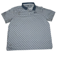Puma Golf Polo Shirt Pineapple Print Navy Collar Size XXL 3XL