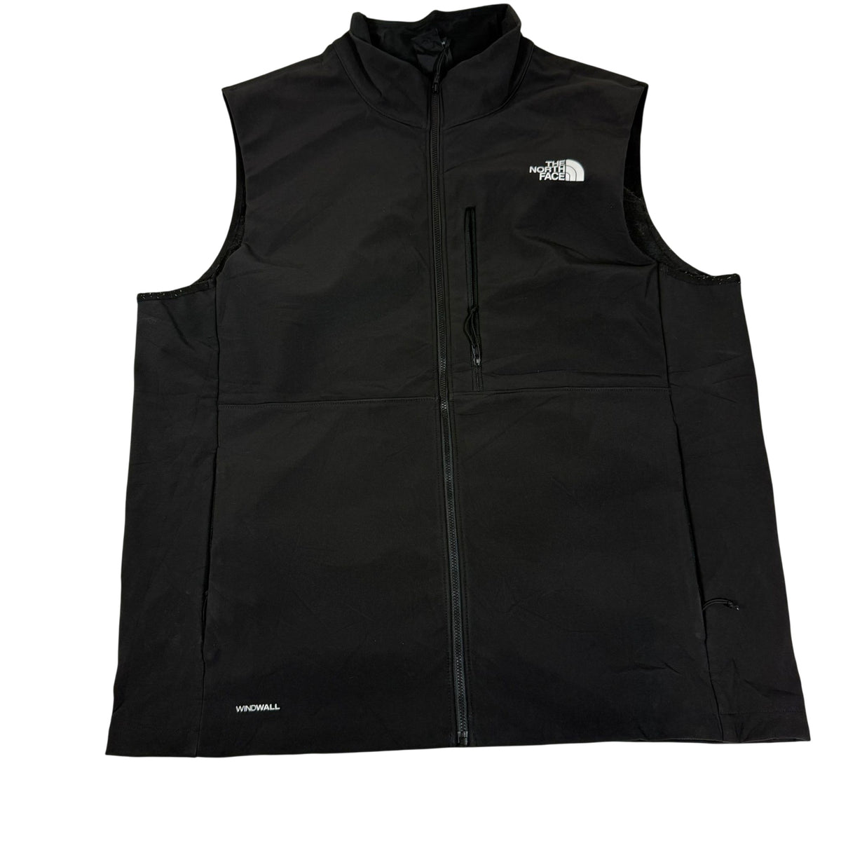The North Face Black Windwall Softshell Gilet Fleece Lined Vest Size XL