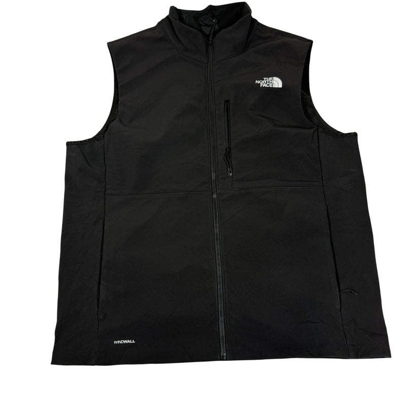 The North Face Black Windwall Softshell Gilet Fleece Lined Vest Size XL