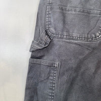 Carhartt Relaxed Fit Carpenter Work Shorts Grey W34 Utility Canvas Vintage